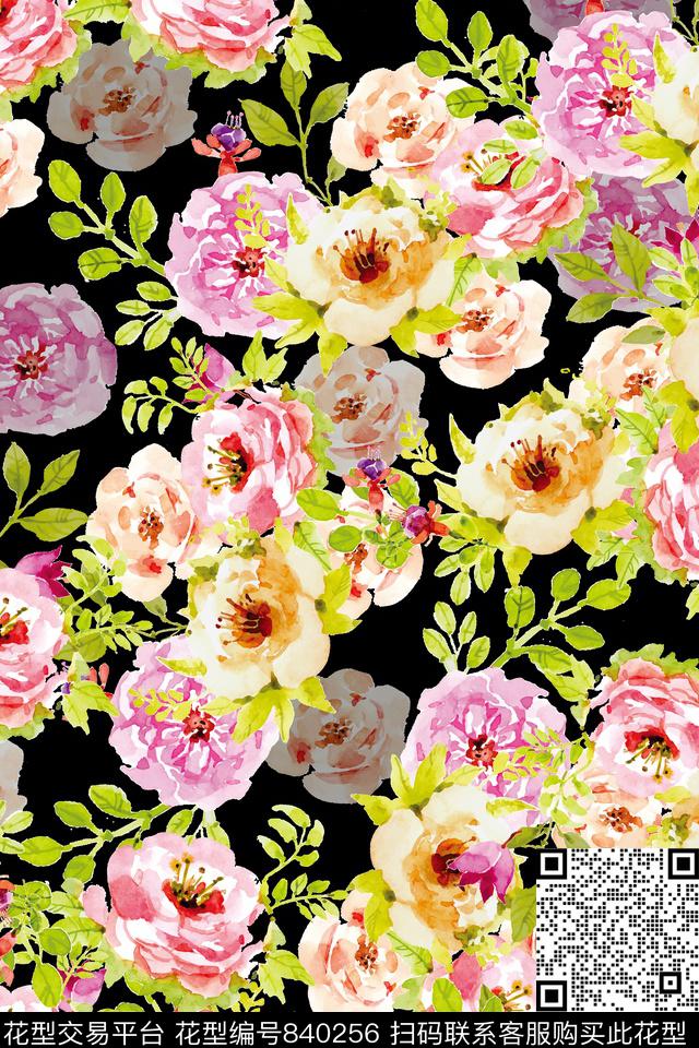 20170428001.jpg - 840256 - 叶子 花瓣 花朵 - 数码印花花型 － 女装花型设计 － 瓦栏