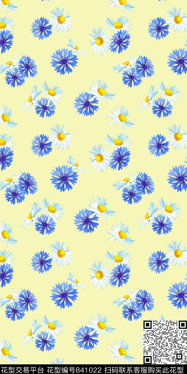 2017024.jpg - 841022 - 花卉 花朵 传统花卉 - 传统印花花型 － 女装花型设计 － 瓦栏