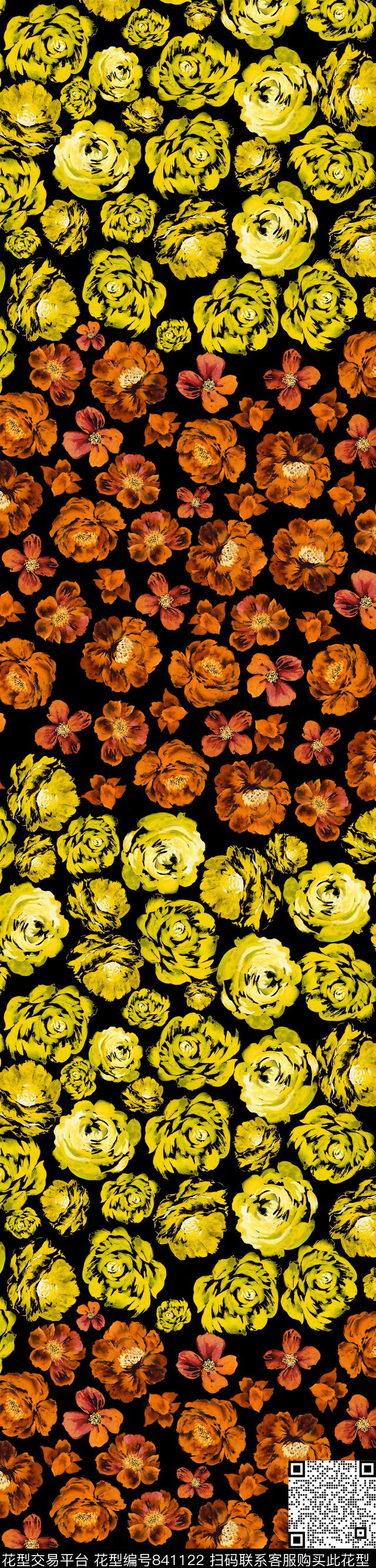 0310-1-10.jpg - 841122 - 小碎花 花朵 手绘 - 数码印花花型 － 女装花型设计 － 瓦栏
