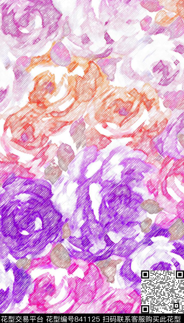 0311-2-2.jpg - 841125 - 小碎花 花朵 花卉 - 数码印花花型 － 女装花型设计 － 瓦栏