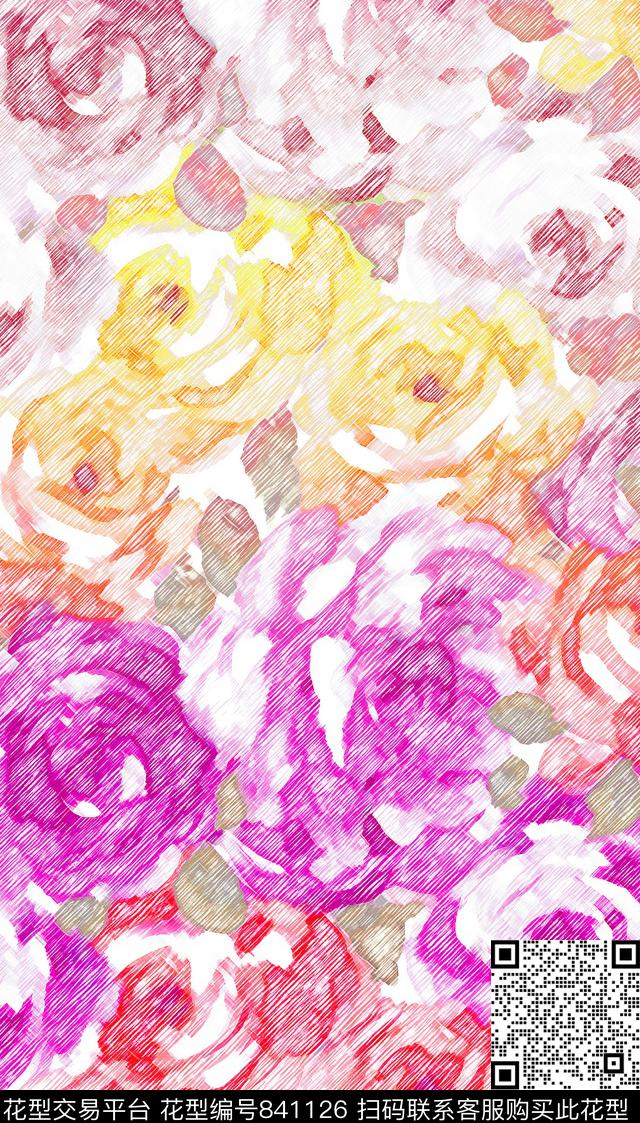 0311-2-3.jpg - 841126 - 小碎花 花朵 花卉 - 数码印花花型 － 女装花型设计 － 瓦栏