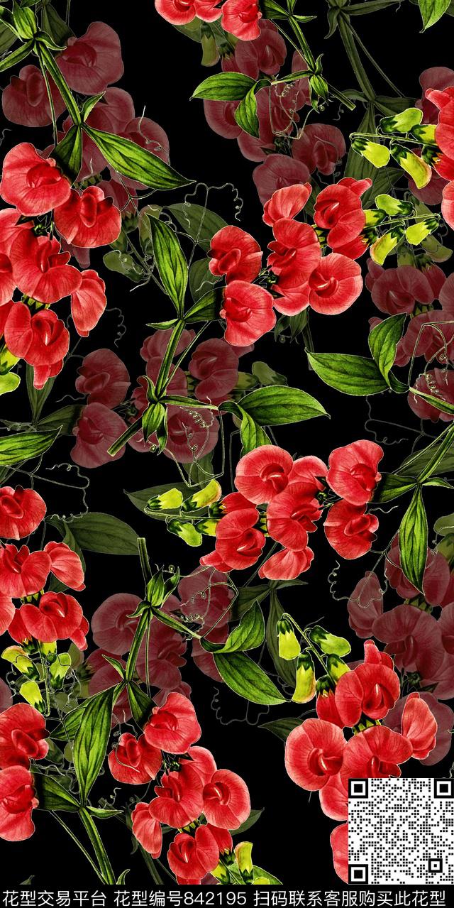 1704-69.jpg - 842195 - 小碎花 花卉 乱花 - 数码印花花型 － 女装花型设计 － 瓦栏