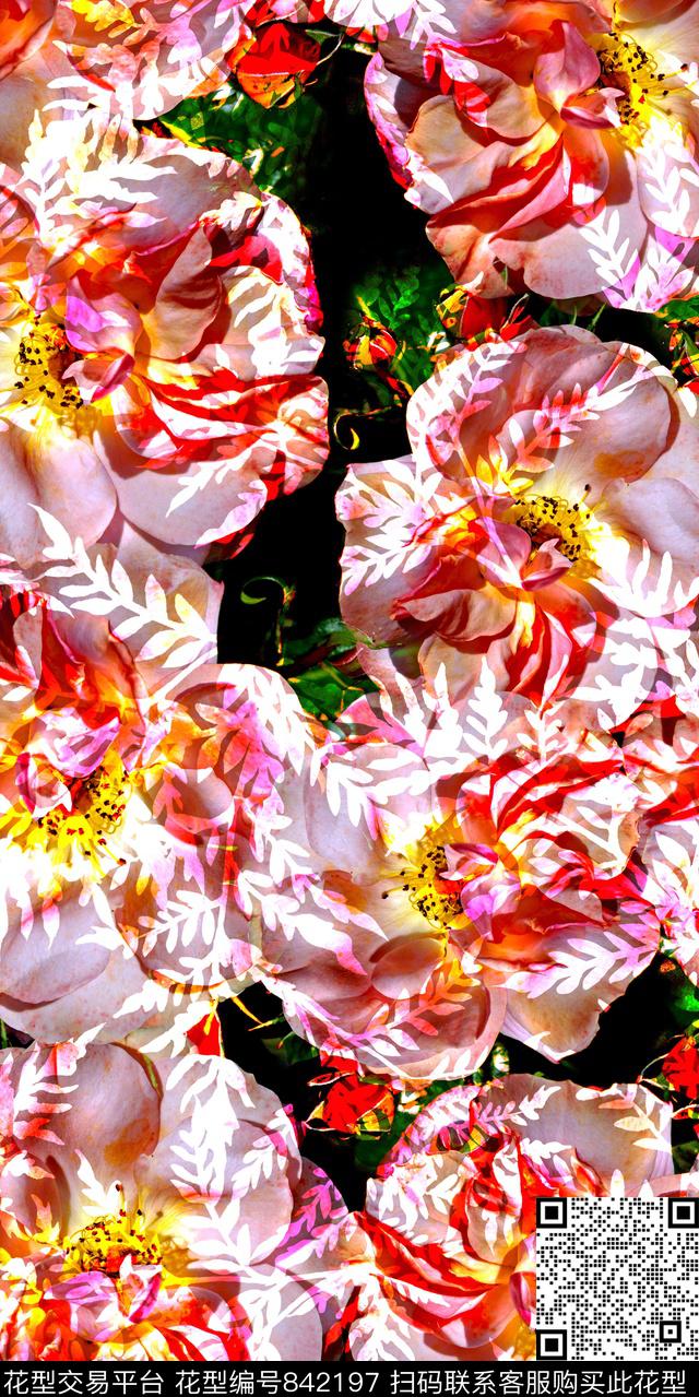 1704-71.jpg - 842197 - 小碎花 花卉 乱花 - 数码印花花型 － 女装花型设计 － 瓦栏