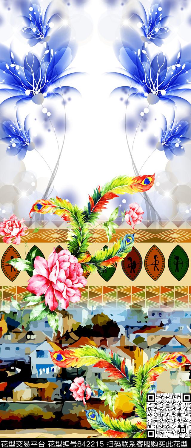 1704-72.jpg - 842215 - 花卉 乱花 民族风 - 数码印花花型 － 女装花型设计 － 瓦栏