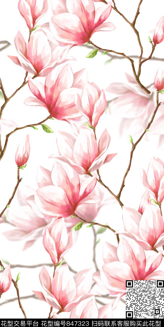 0504-5.jpg - 847323 - 花朵 花瓣 花卉 - 数码印花花型 － 女装花型设计 － 瓦栏