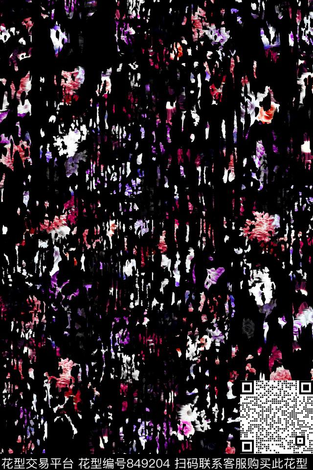 20170511 回位尺寸：40x60cm.jpg - 849204 - 花卉 家纺 沙发布 - 数码印花花型 － 女装花型设计 － 瓦栏