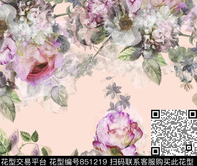 aaa.jpg - 851219 - 花瓣 玫瑰 大花 - 数码印花花型 － 女装花型设计 － 瓦栏