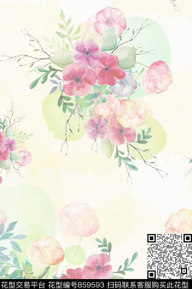 20170527004.jpg - 859593 - 花朵 花瓣 花卉 - 数码印花花型 － 女装花型设计 － 瓦栏