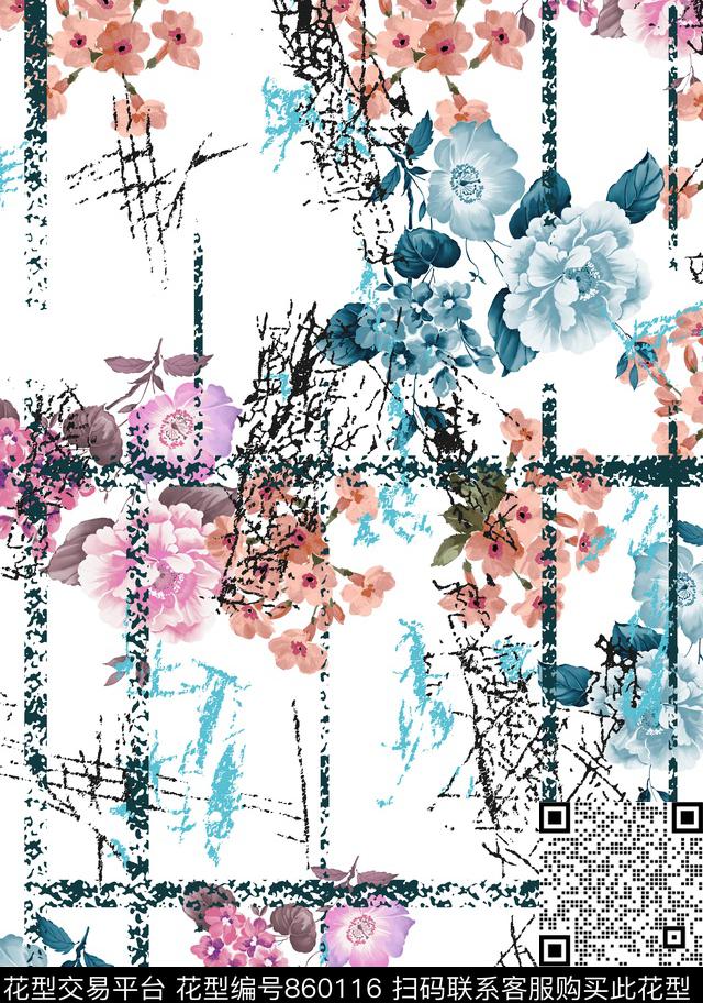 603.jpg - 860116 - 花卉 欧式 欧美 - 数码印花花型 － 女装花型设计 － 瓦栏