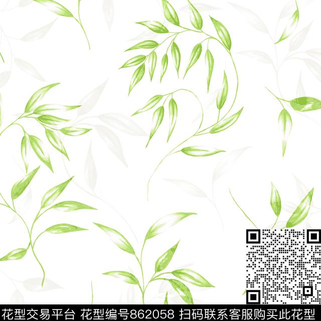 WN030.jpg - 862058 - 花 景物 绿叶 - 数码印花花型 － 窗帘花型设计 － 瓦栏