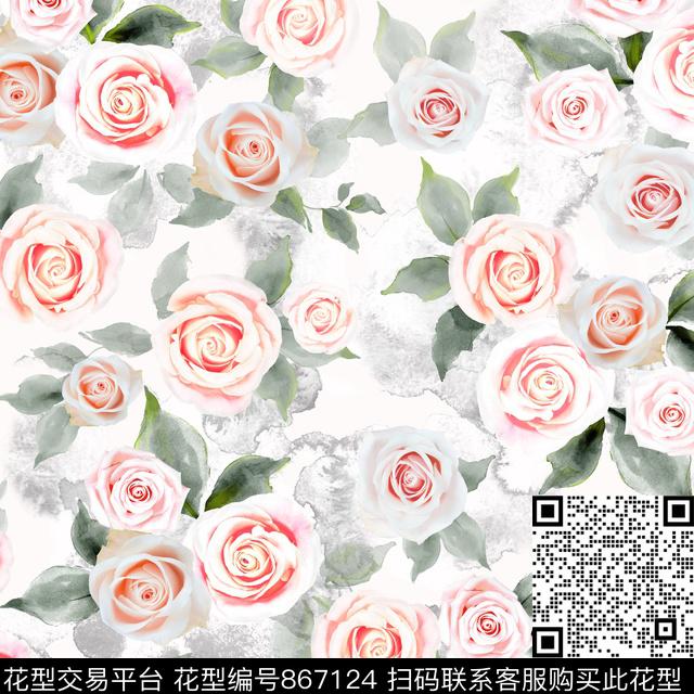 HDSJ-小花-014.jpg - 867124 - 小碎花 小花 花卉 - 数码印花花型 － 童装花型设计 － 瓦栏