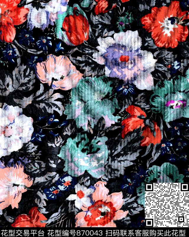 170422-1.jpg - 870043 - 乱花 花朵 花卉 - 数码印花花型 － 女装花型设计 － 瓦栏
