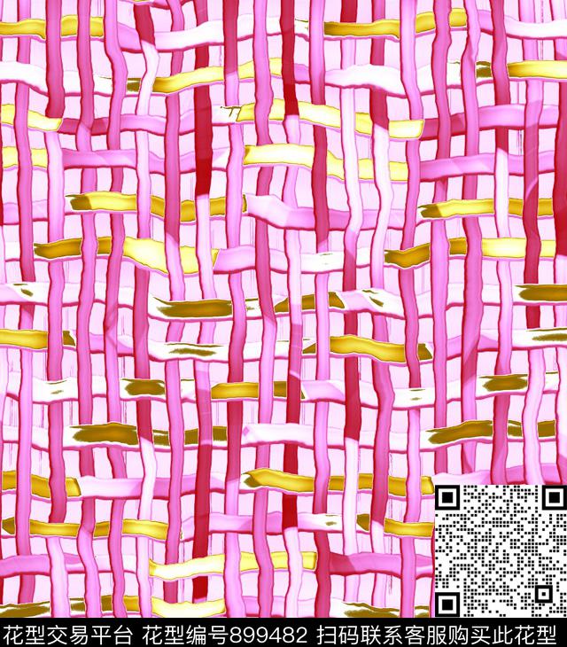 989879.jpg - 899482 - 线条 几何 抽象 - 数码印花花型 － 女装花型设计 － 瓦栏
