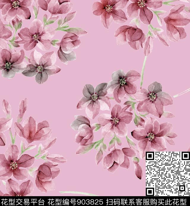 0726-3.jpg - 903825 - 传统花型 小碎花 花卉 - 传统印花花型 － 女装花型设计 － 瓦栏