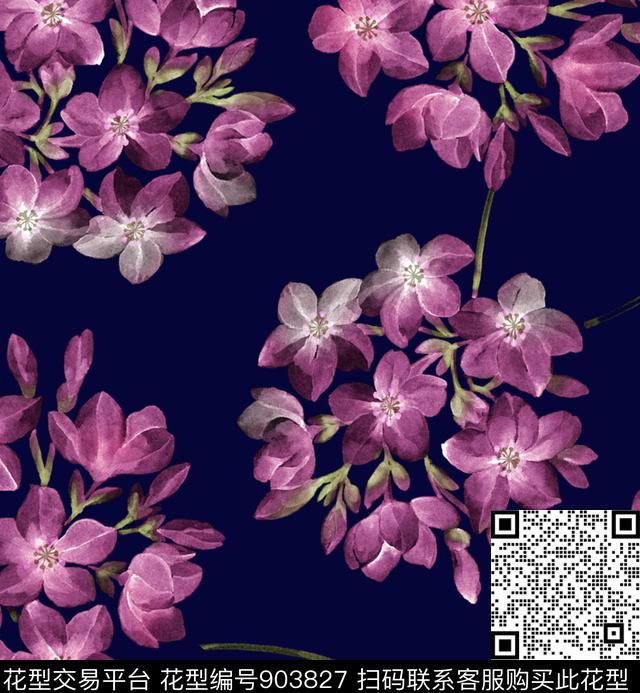 0726-4.jpg - 903827 - 传统花型 小碎花 花卉 - 传统印花花型 － 女装花型设计 － 瓦栏