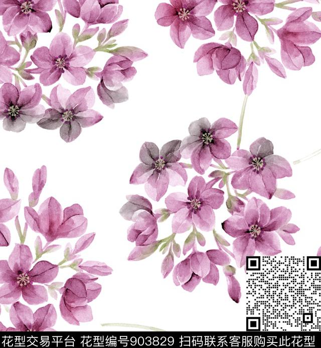 0726W.jpg - 903829 - 传统花型 小碎花 花卉 - 传统印花花型 － 女装花型设计 － 瓦栏