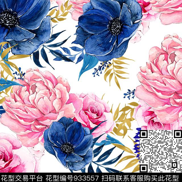Z003.jpg - 933557 - 珊瑚 可可咖啡 照片花卉 - 数码印花花型 － 女装花型设计 － 瓦栏
