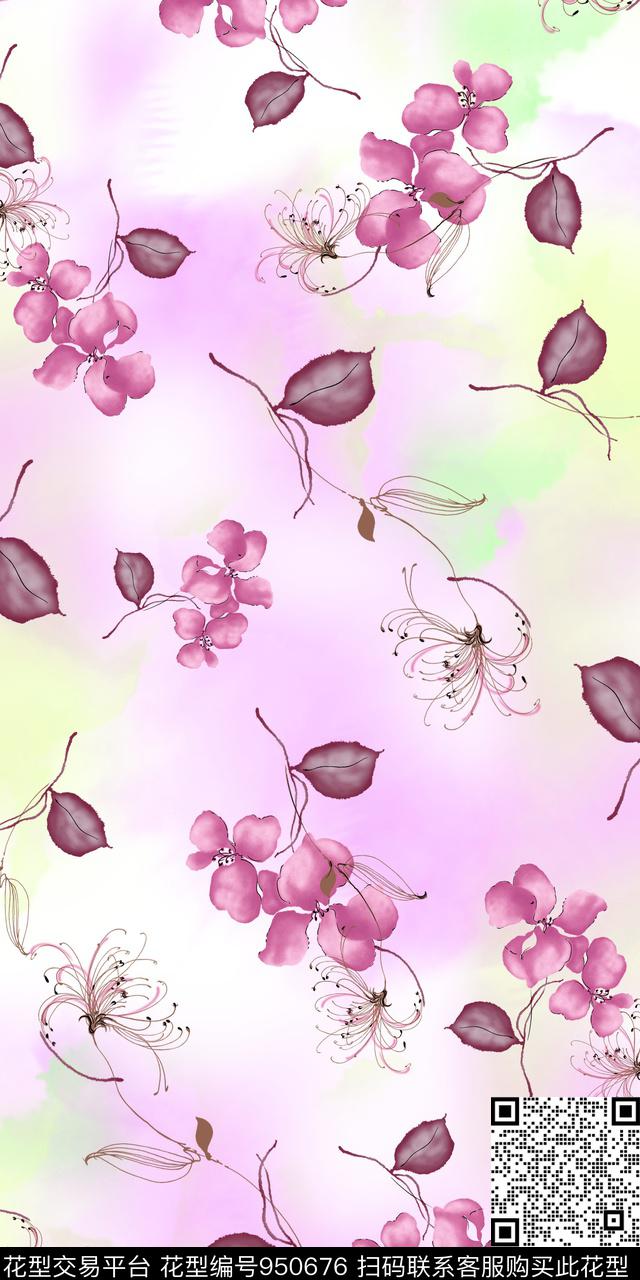 071012.jpg - 950676 - 3D立体 数码花型 花卉 - 数码印花花型 － 女装花型设计 － 瓦栏
