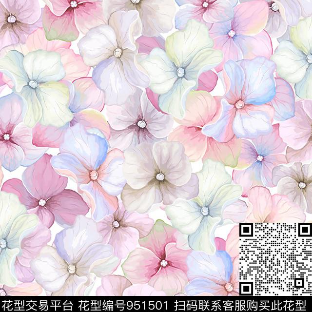 水彩小花-分层.jpg - 951501 - 植物 数码花型 花卉 - 数码印花花型 － 女装花型设计 － 瓦栏