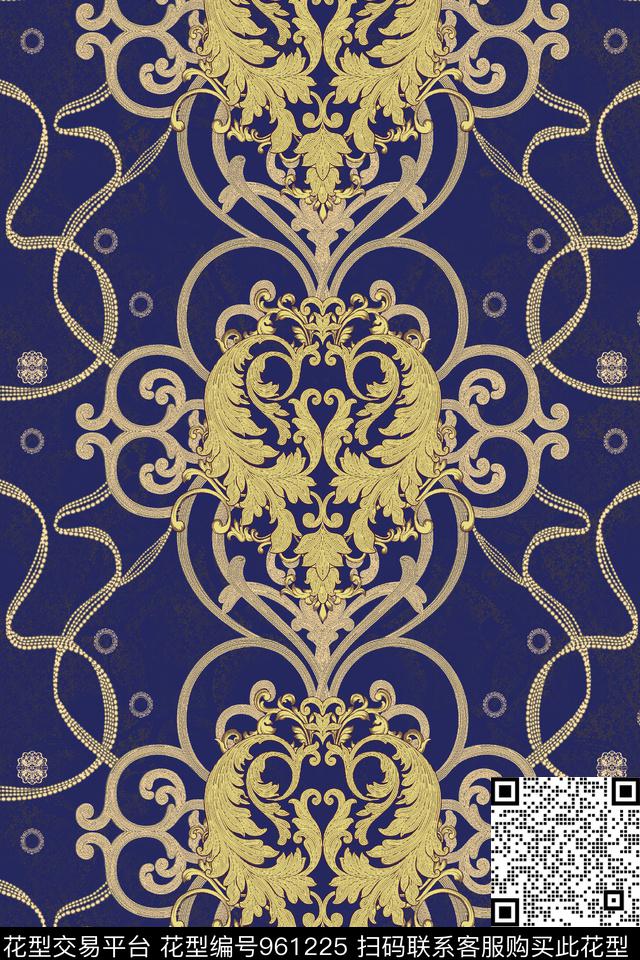 20171013.jpg - 961225 - 素雅 大马士革纹 宫廷风 - 传统印花花型 － 女装花型设计 － 瓦栏