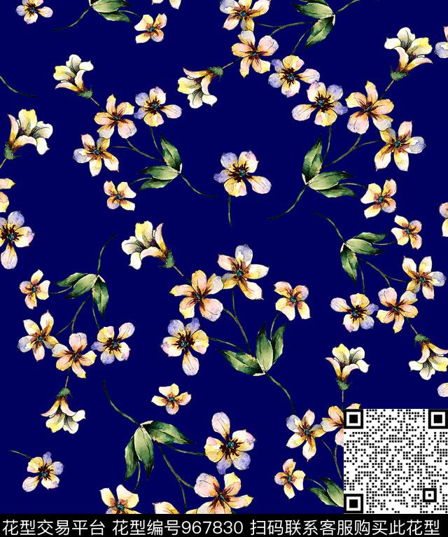 ge-2.jpg - 967830 - 手绘花卉 花卉 小碎花 - 数码印花花型 － 女装花型设计 － 瓦栏