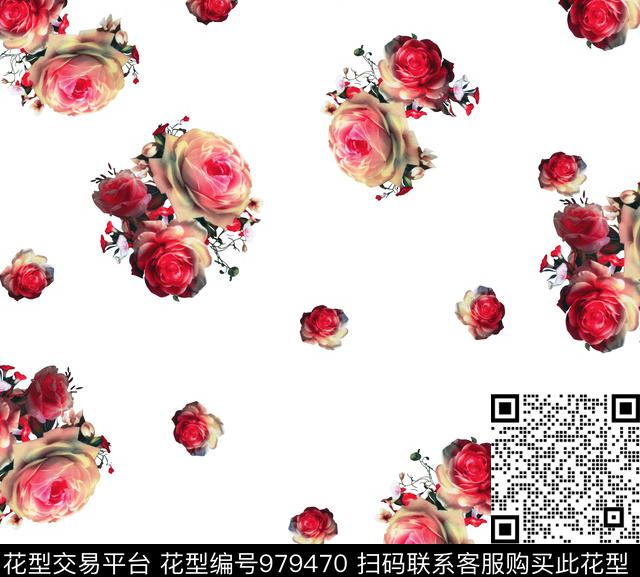 66.jpg - 979470 - 淑女 花卉 动物 - 数码印花花型 － 女装花型设计 － 瓦栏
