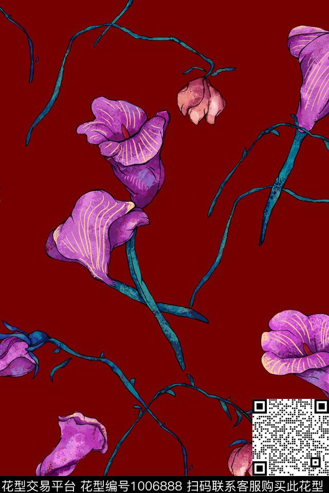 印花花型下载（图片编号: 1006888） - 瓦栏（Walan）
