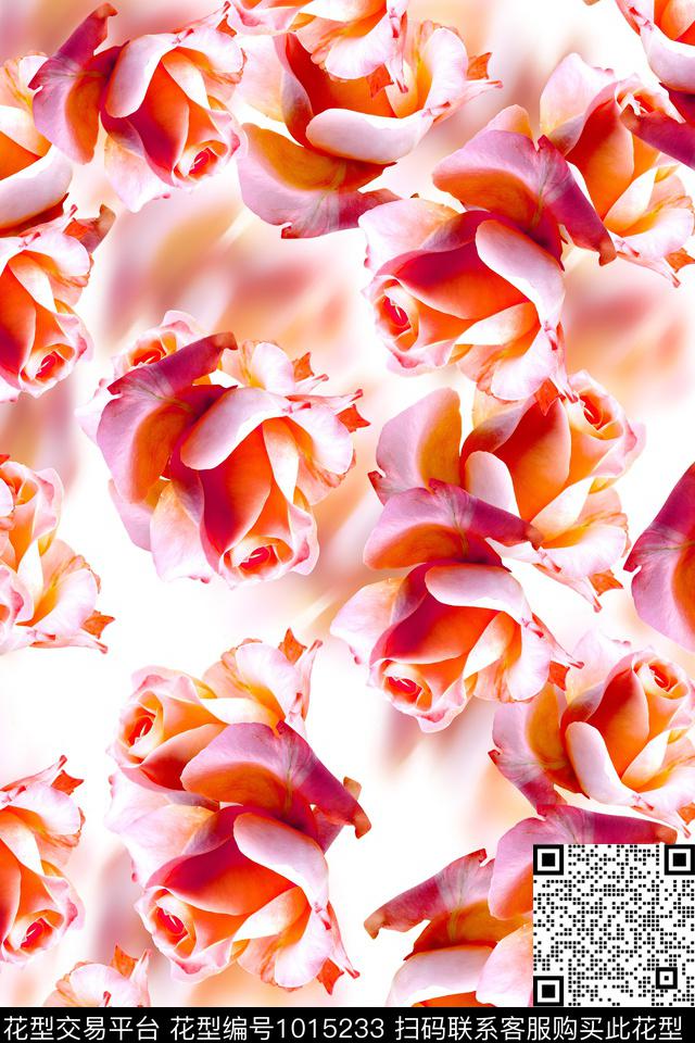 20180202.jpg - 1015233 - 玫瑰花 梦幻写意 抽象底 - 数码印花花型 － 女装花型设计 － 瓦栏