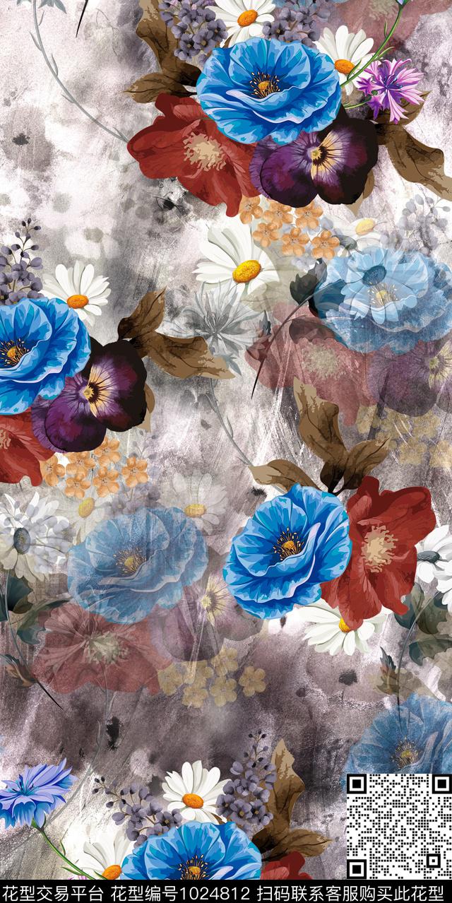 180308.jpg - 1024812 - 大花 数码花型 花卉 - 数码印花花型 － 女装花型设计 － 瓦栏
