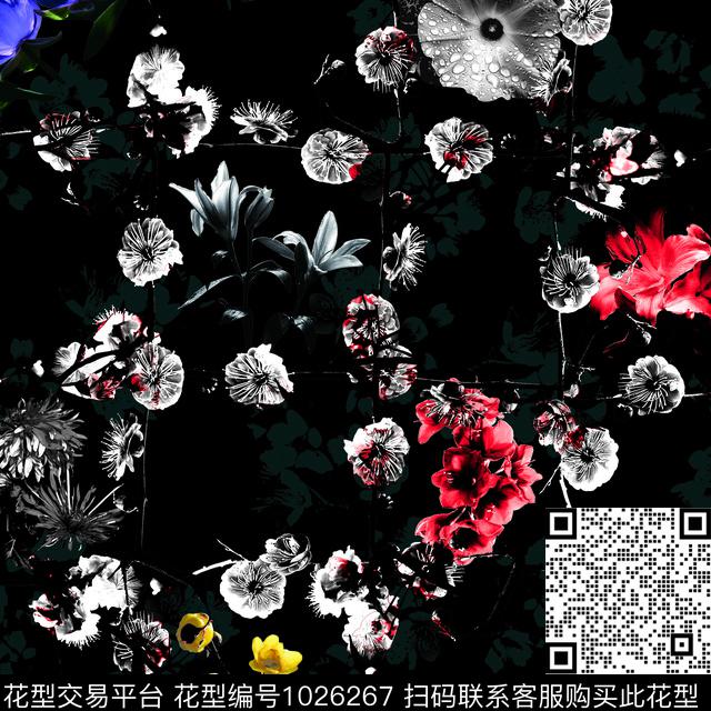 3-2.jpg - 1026267 - 小碎花 花卉 欧洲 - 数码印花花型 － 男装花型设计 － 瓦栏