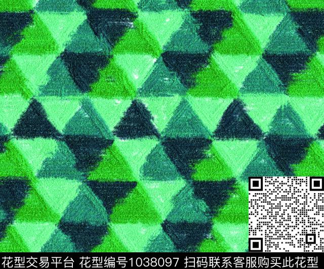 毛绒三角型.jpg - 1038097 - 几何定位 三角形 毛绒 - 数码印花花型 － 女装花型设计 － 瓦栏