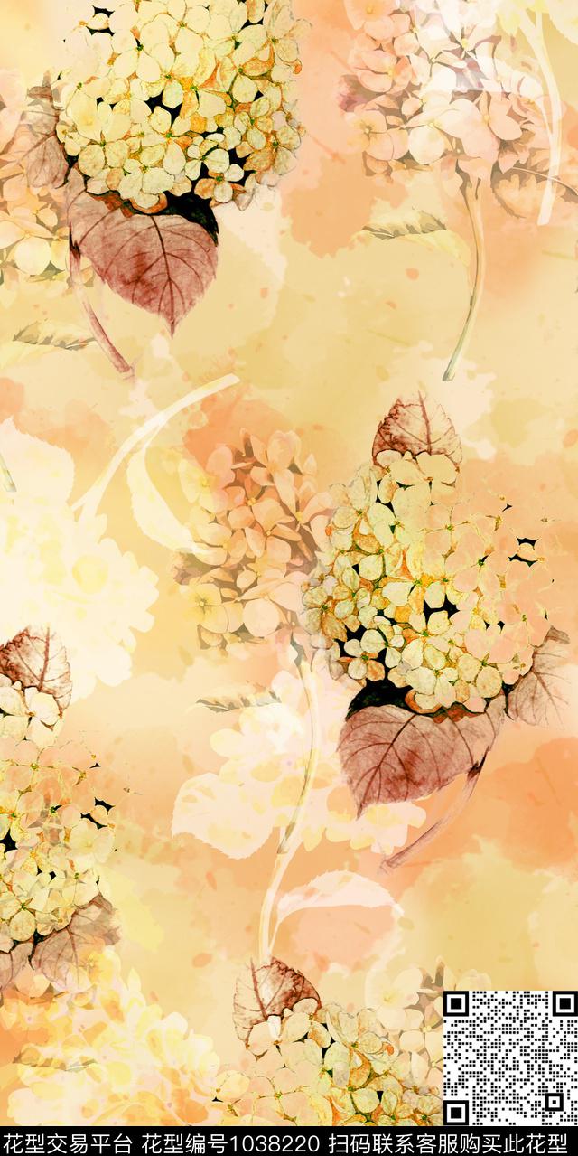 180330-1.jpg - 1038220 - 大花 数码花型 抽象花卉 - 数码印花花型 － 女装花型设计 － 瓦栏