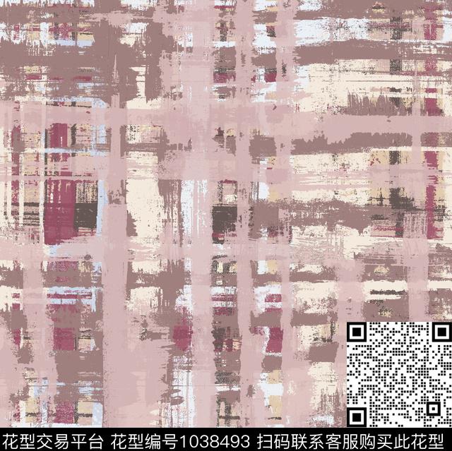 抽象男装几何数码印花花型下载（图片编号: 1038493） - 瓦栏（Walan）