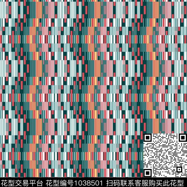 d8418_d0.jpg - 1038501 - 抽象 几何 大牌风 - 数码印花花型 － 墙纸花型设计 － 瓦栏