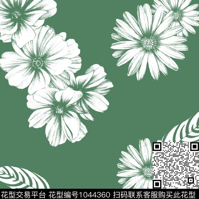 C012a.jpg - 1044360 - 淑女 手绘花卉 女装 - 传统印花花型 － 女装花型设计 － 瓦栏