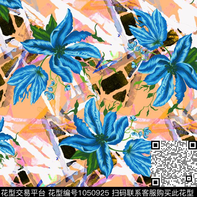 0011.jpg - 1050925 - 数码花型 小碎花 月季花 - 数码印花花型 － 女装花型设计 － 瓦栏