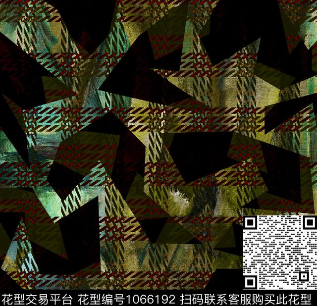 三角木斜格子.jpg - 1066192 - 数码花型 创意 男装 - 数码印花花型 － 男装花型设计 － 瓦栏