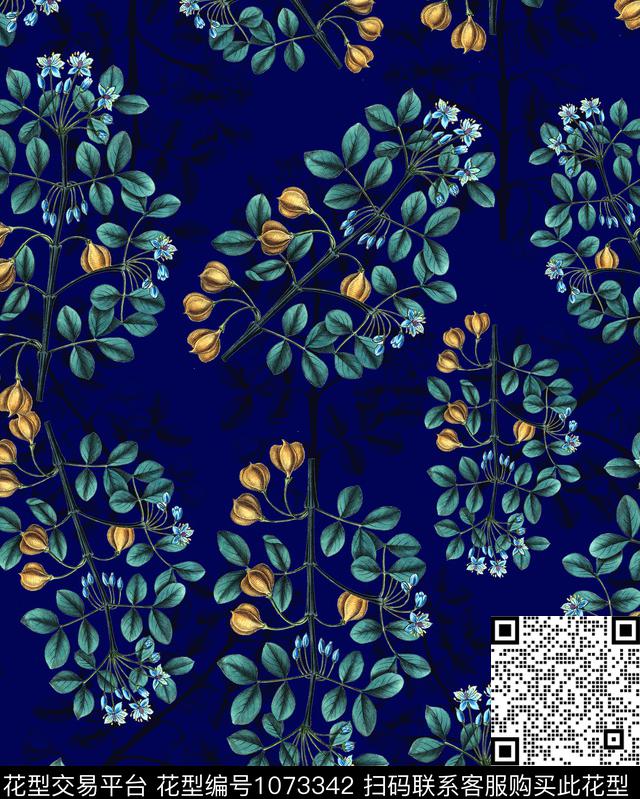 女装植物水果数码印花花型下载（图片编号: 1073342） - 瓦栏（Walan）