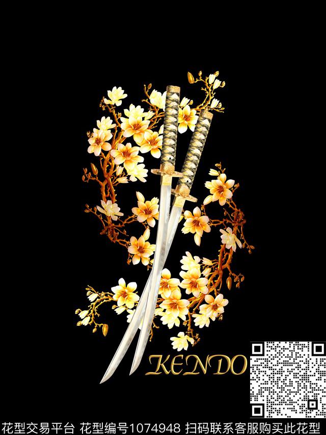 XH001.jpg - 1074948 - 数码花型 男装 花卉 - 数码印花花型 － 男装花型设计 － 瓦栏
