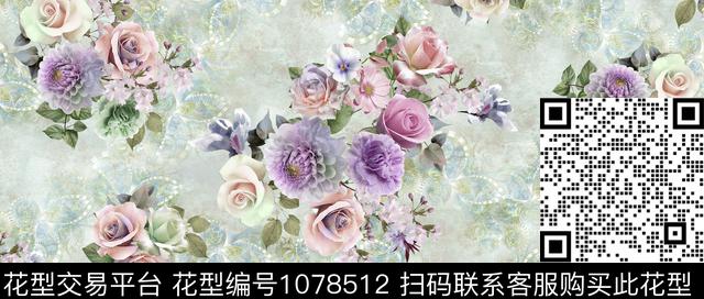 2.jpg - 1078512 - 3D立体 花卉 绿植树叶 - 数码印花花型 － 女装花型设计 － 瓦栏