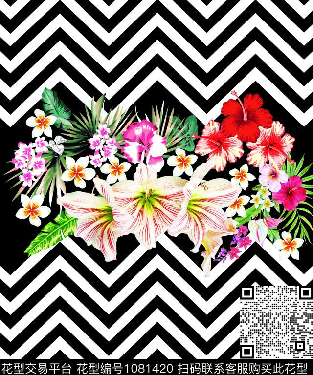 花-2 拷贝.jpg - 1081420 - 数码花型 花卉 数码定位花 - 数码印花花型 － 女装花型设计 － 瓦栏
