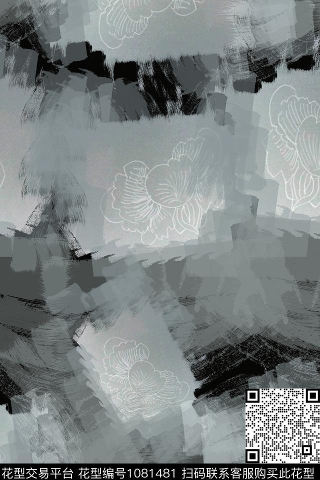 180602-qzbyh-9-00.jpg - 1081481 - 迷彩图案 手绘线条笔触 抽象 - 数码印花花型 － 男装花型设计 － 瓦栏
