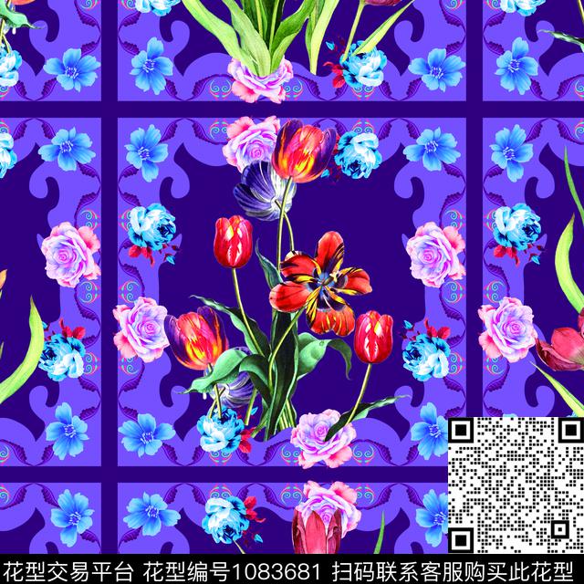 1235-4.jpg - 1083681 - 数码花型 大牌风 格子花 - 数码印花花型 － 女装花型设计 － 瓦栏