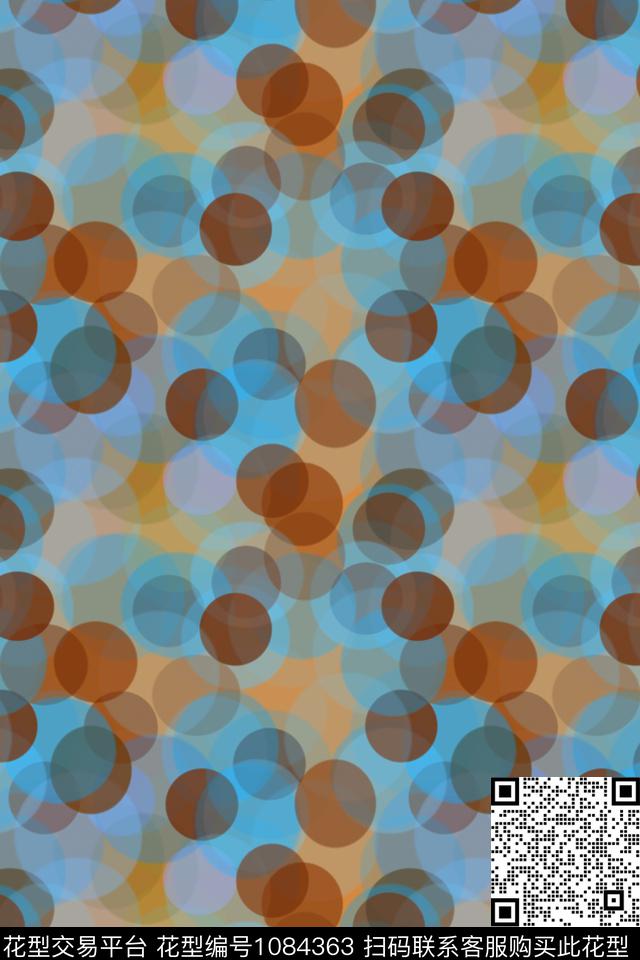 180616-迷彩-2-00.jpg - 1084363 - 抽象 迷彩 圆圈与波点 - 数码印花花型 － 男装花型设计 － 瓦栏