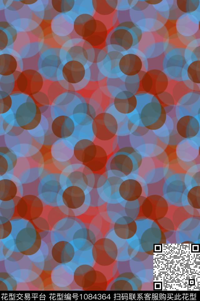 180616-迷彩-2-2.jpg - 1084364 - 抽象 迷彩 圆圈与波点 - 数码印花花型 － 男装花型设计 － 瓦栏