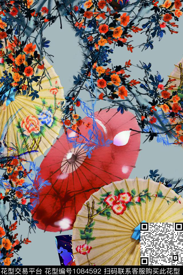 204.jpg - 1084592 - 数码花型 小碎花 中国 - 数码印花花型 － 女装花型设计 － 瓦栏