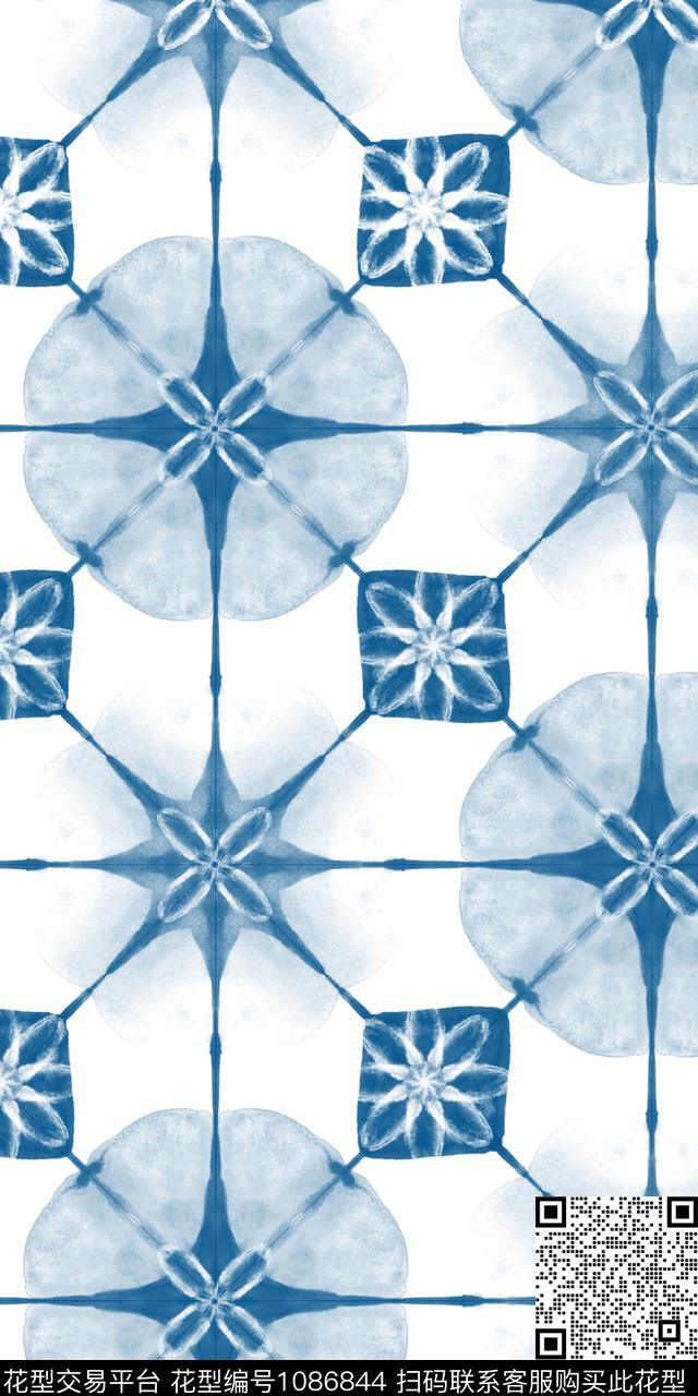 2018-06-23-1.jpg - 1086844 - 格子 几何 简约 - 传统印花花型 － 床品花型设计 － 瓦栏