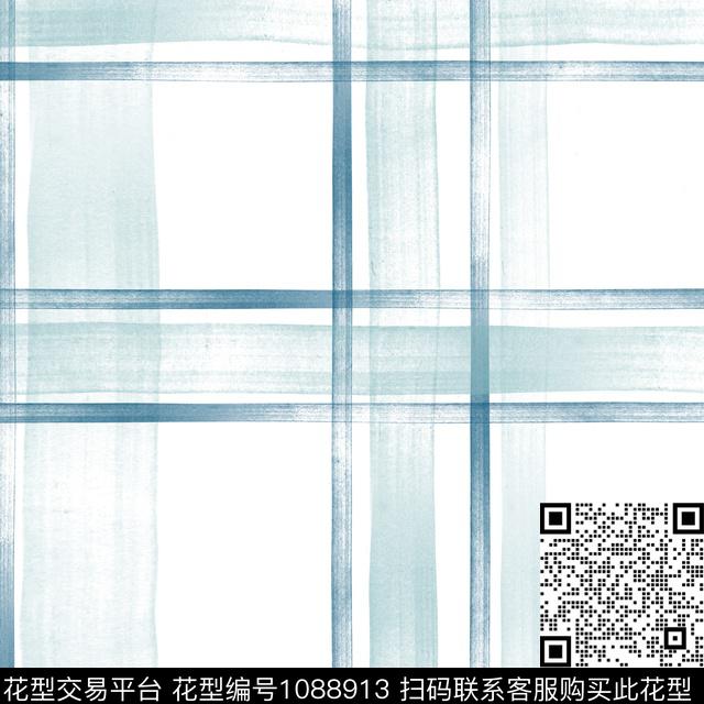 2018-06-24---03D.jpg - 1088913 - 格子 几何 简约 - 传统印花花型 － 床品花型设计 － 瓦栏