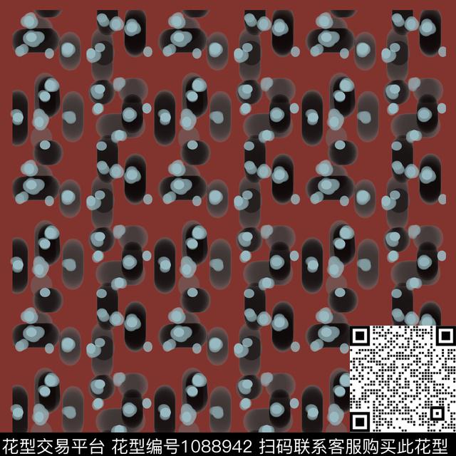 抽象丝巾围巾秀场几何数码印花花型下载（图片编号: 1088942） - 瓦栏（Walan）