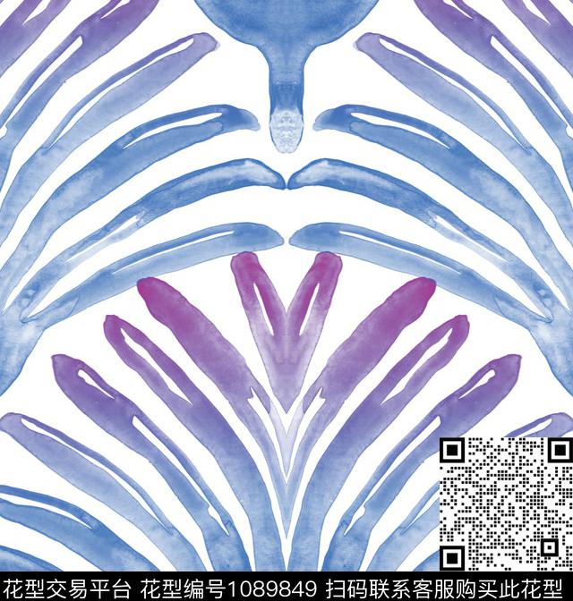 2018-07-01.jpg - 1089849 - 花卉 几何 复古 - 传统印花花型 － 床品花型设计 － 瓦栏